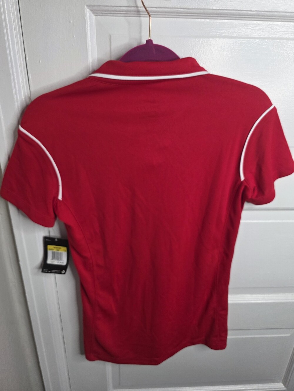 NWT Nike Ohio State Golf Polo Shirt Red Womens Small - Picture 7 of 9